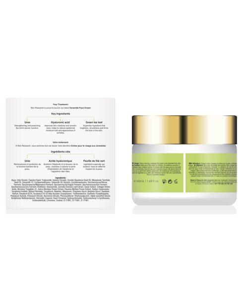 Crème Visage Céramide - 50 ml