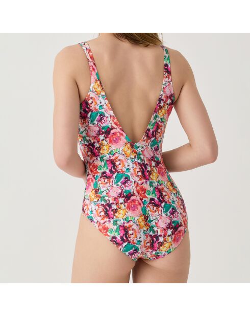 Maillot de bain 1 pièce triangle moulé Hortense rose