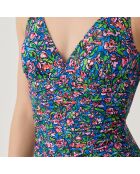 Maillot de bain 1 Pièce coupe sous poitrine Drape Florenza bleu