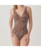 Maillot de bain 1 Pièce Tanza marron
