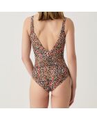 Maillot de bain 1 Pièce Tanza marron