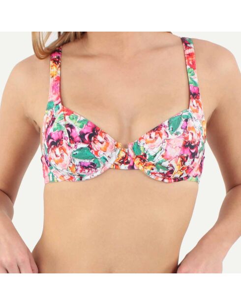 Haut de maillot soft armatures Hortense rose