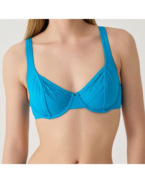 Blaues Bikinioberteil Darling
