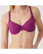 Haut de maillot de bain Longbeach violet