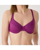 Haut de maillot de bain Longbeach violet