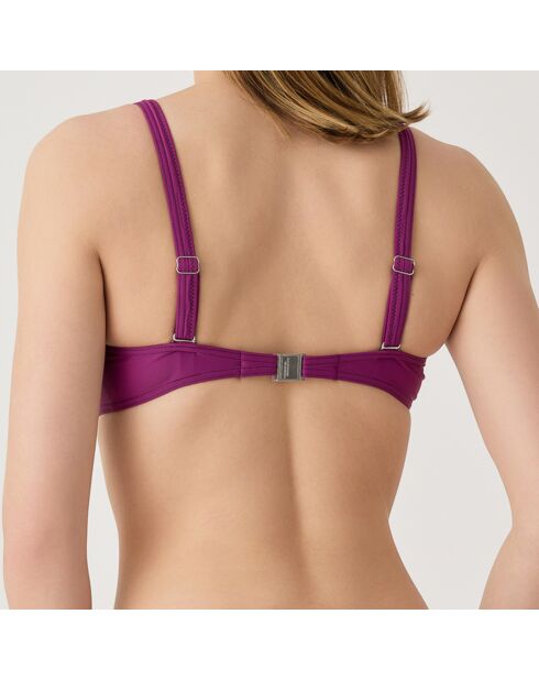 Haut de maillot de bain Longbeach violet