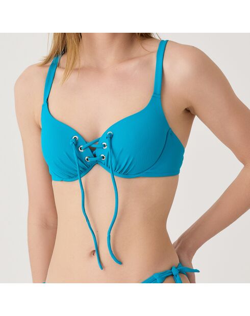 Top bikini Allure blu turchese