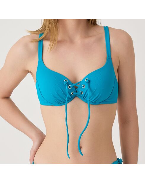 Top bikini Allure blu turchese