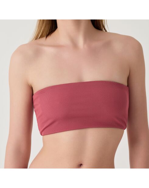 Haut de maillot de bain Allure rouge terracotta
