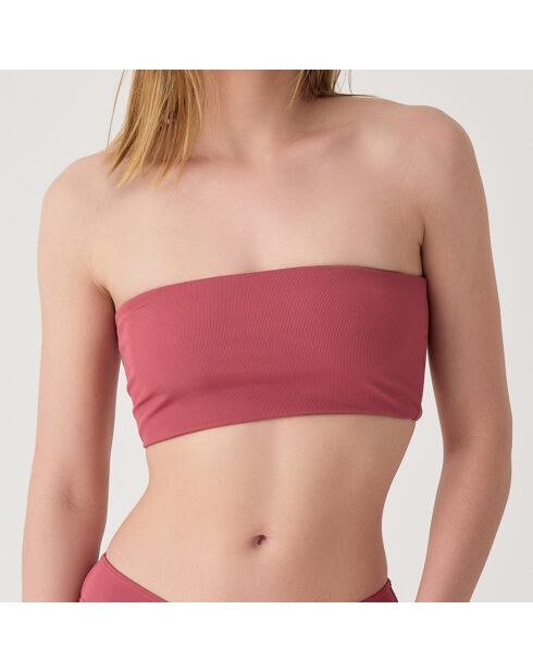 Haut de maillot de bain Allure rouge terracotta