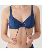 Haut à armatures Allure bleu marine