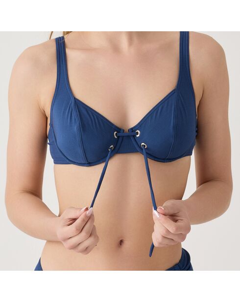 Haut à armatures Allure bleu marine