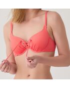 Haut de maillot de bain balconnet à coques Allure orange
