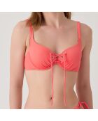 Haut de maillot de bain balconnet à coques Allure orange