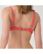 Haut de maillot de bain balconnet à coques Allure orange