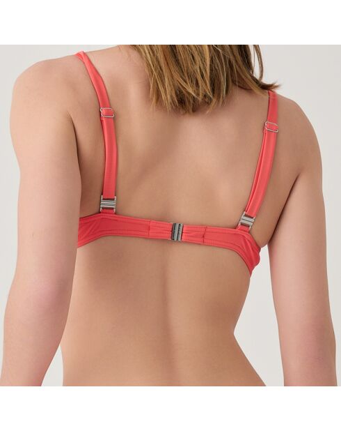 Haut de maillot de bain balconnet à coques Allure orange