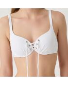 Haut de maillot de bain balconnet à coques Allure blanc