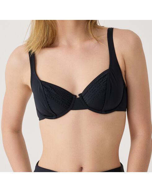 Haut de maillot de bain Darling noir