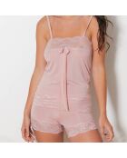 Ensemble Caraco & Shorty Nouma rose