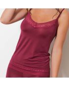 Ensemble Caraco & Shorty Samal rouge bordeaux