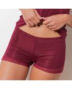 Ensemble Caraco & Shorty Samal rouge bordeaux