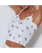 Ensemble Caraco & Shorty Lyra blanc