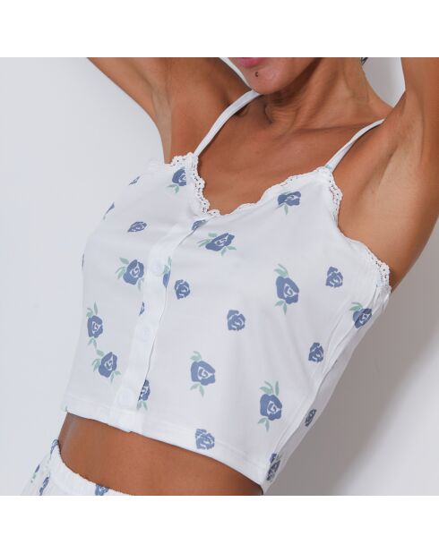 Ensemble Caraco & Shorty Lyra blanc