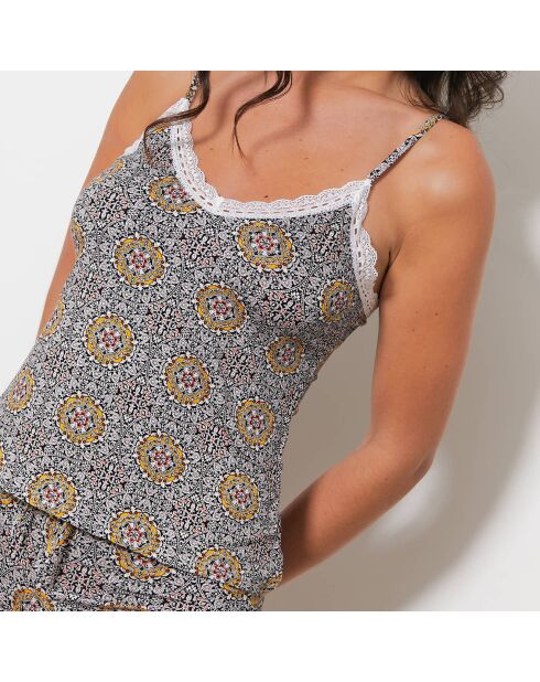 Ensemble Caraco & Shorty Calo multicolore