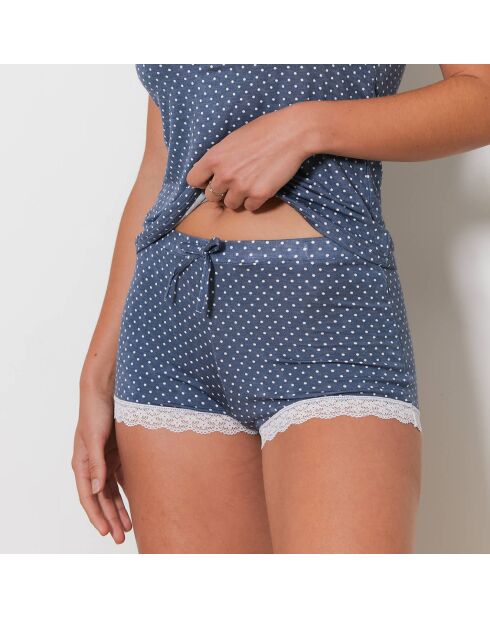 Ensemble Caraco & Shorty Napo bleu