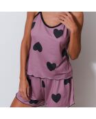 Ensemble Caraco & Shorty Clara rose