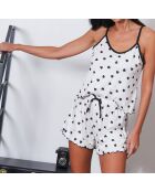 Ensemble Caraco & Shorty Chloe blanc