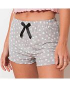 Ensemble Caraco & Shorty Bang rose/gris