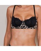 Soutien-gorge paddé Castille noir/beige