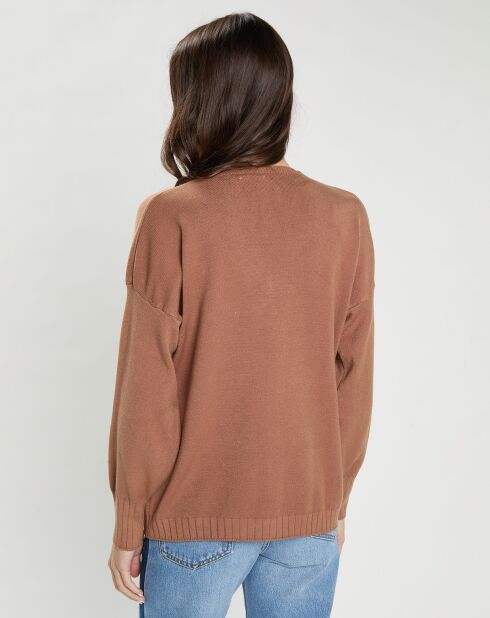Gilet en Cachemire mélangé Gino beige foncé