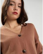 Gilet en Cachemire mélangé Gino beige foncé