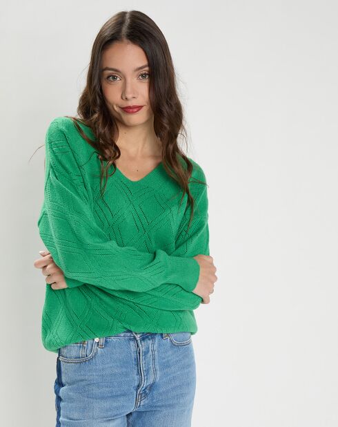Pull Chola en Cachemire mélangé vert