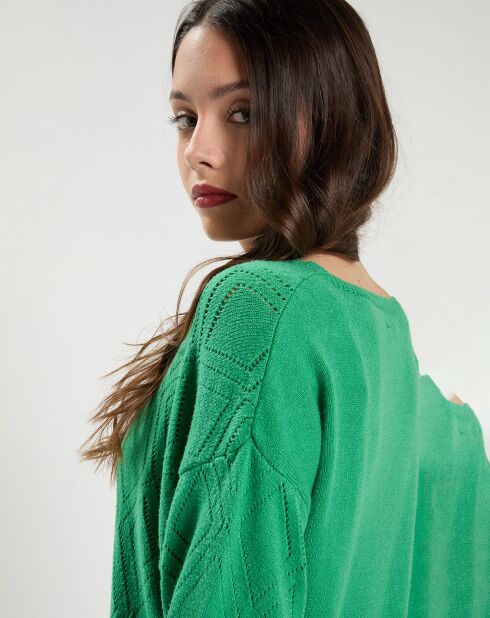 Pull Chola en Cachemire mélangé vert