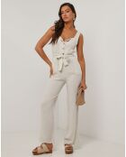 Salopette 100% Lin Carla beige