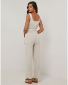 Salopette 100% Lin Carla beige