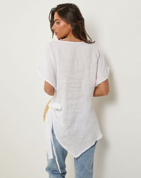 Tunique 100% Lin Julie blanche