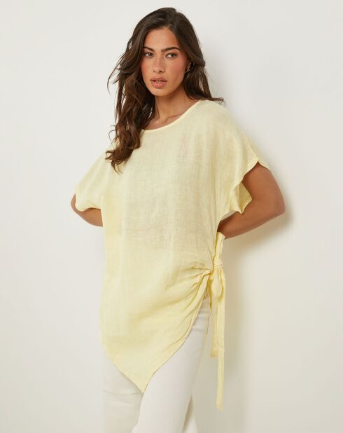 Tunique 100% Lin Julie jaune