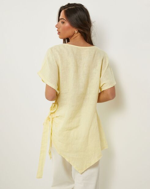 Tunique 100% Lin Julie jaune