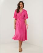 Robe 100% Lin Paulette rose