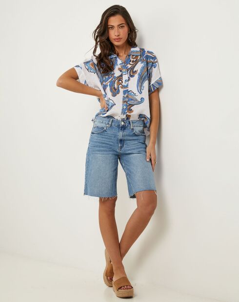 Chemise 100% Lin Jessica blanche