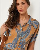 Chemise 100% Lin Jessica camel