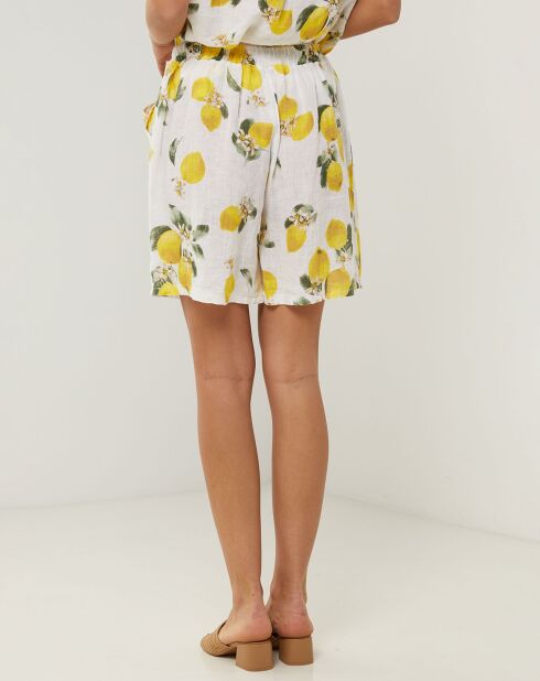 Short 100% Lin Aimée blanc