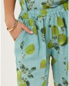 Short 100% Lin Aimée vert