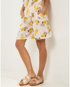 Short 100% Lin Aimée rose pâle