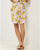 Short 100% Lin Aimée rose pâle