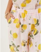 Short 100% Lin Aimée rose pâle